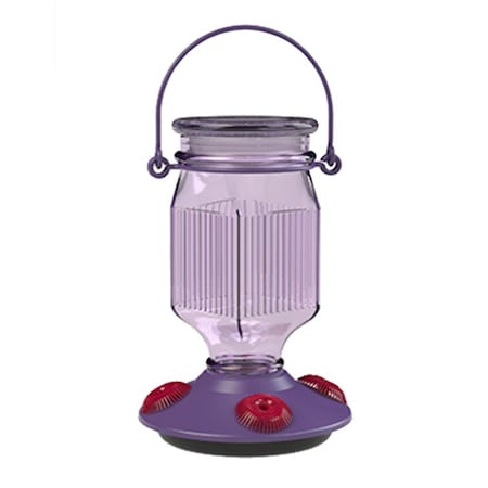 Woodstream Lavender Field Top Fill Glass Hummingbird Feeder 242355